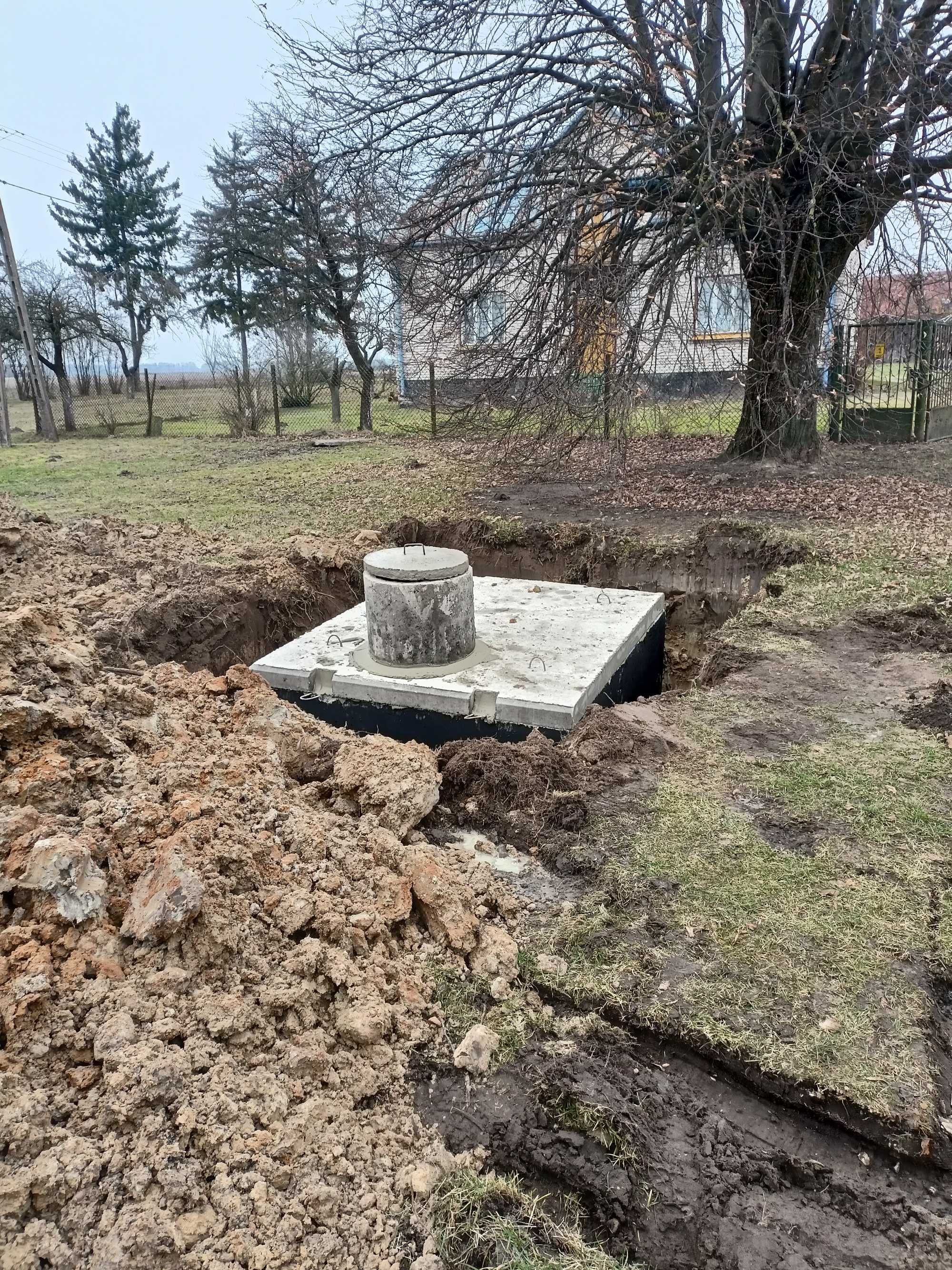 Szambo betonowe zbiornik na deszczówkę 2m3-14m3 Montaż Transport