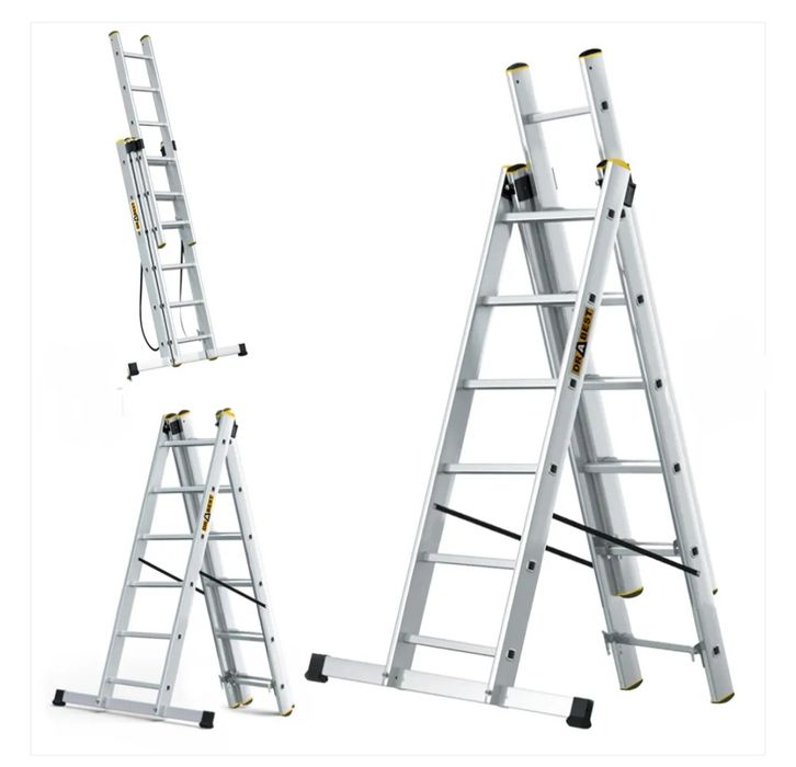 Drabina aluminiowa 3x6 domowa promocja