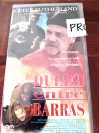 Filme VHS DUELO entre BARRAS  usado.