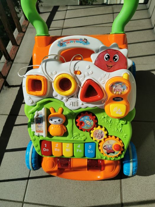 Chodzik – pchacz muzyczny Lean Toys z panelem edukacyjnym 3w1
