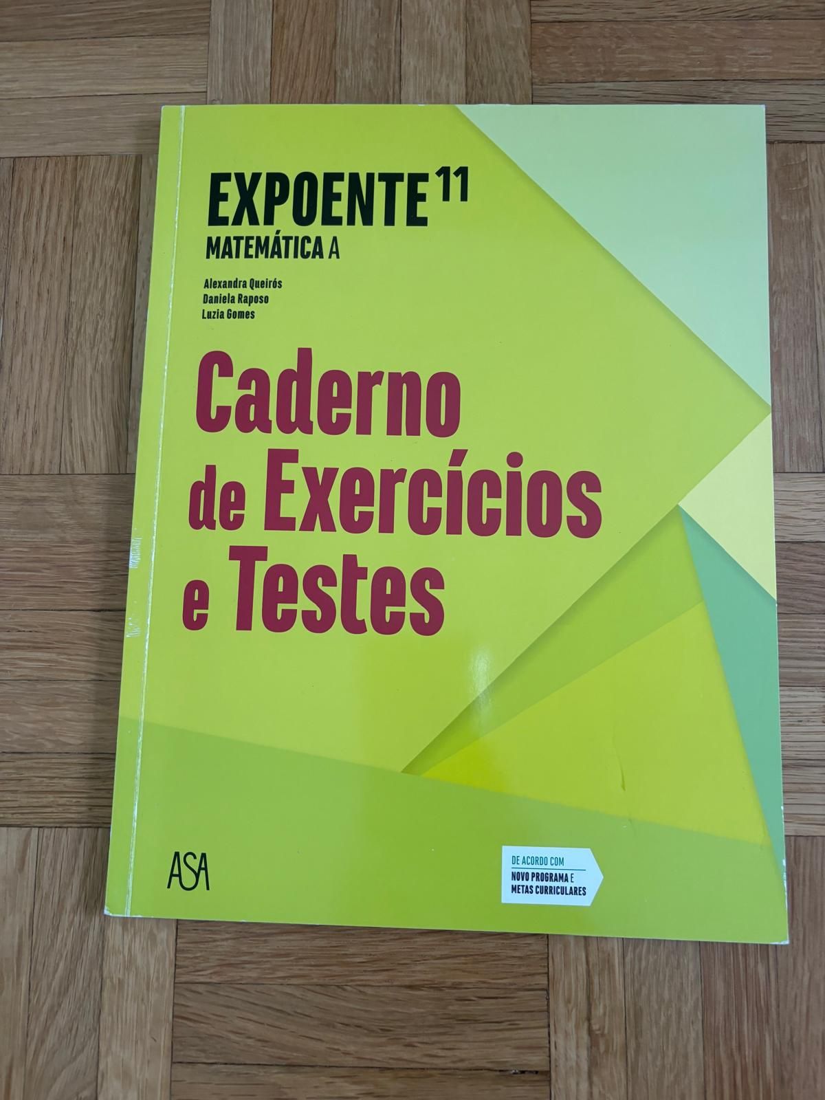 Caderno atividades de matemática  11 ano da Asa