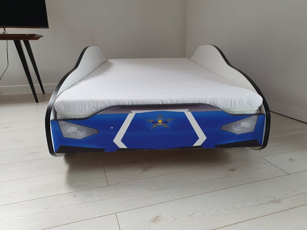 Łóżko dziecięce z materacem 160x80 Policja