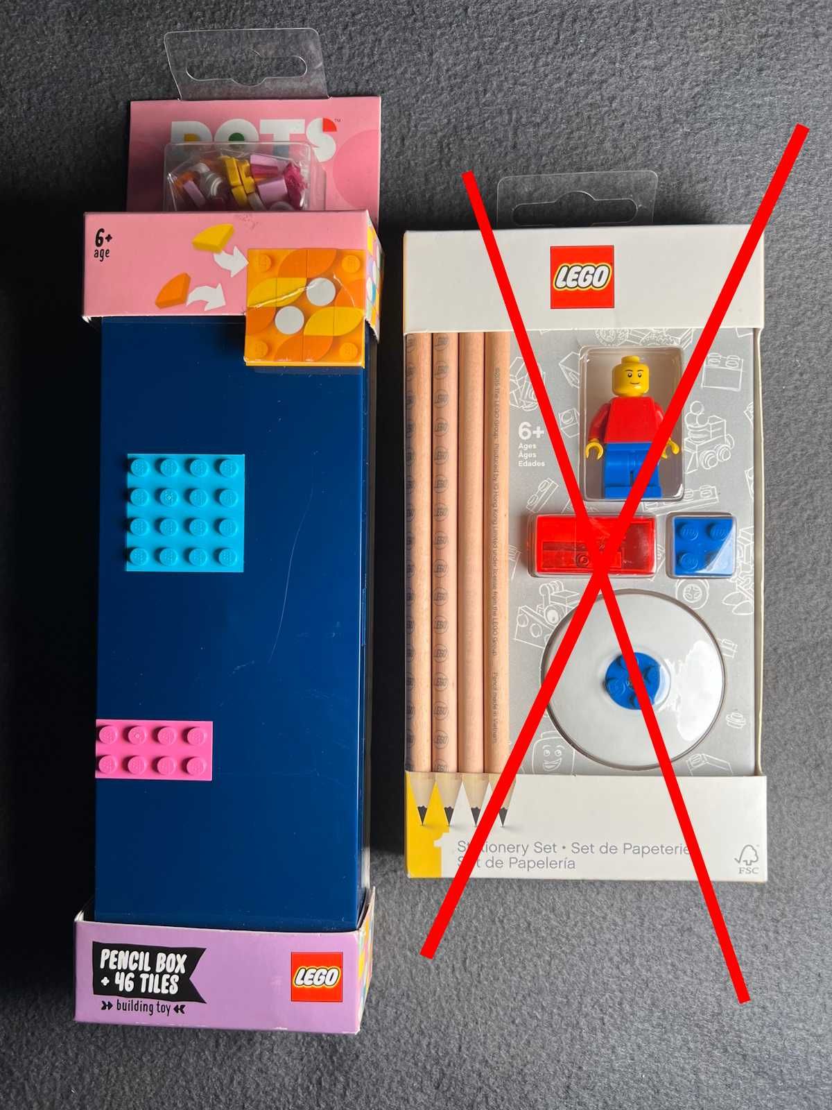 Piórnik LEGO DOTS z płytkami do dekoracji
