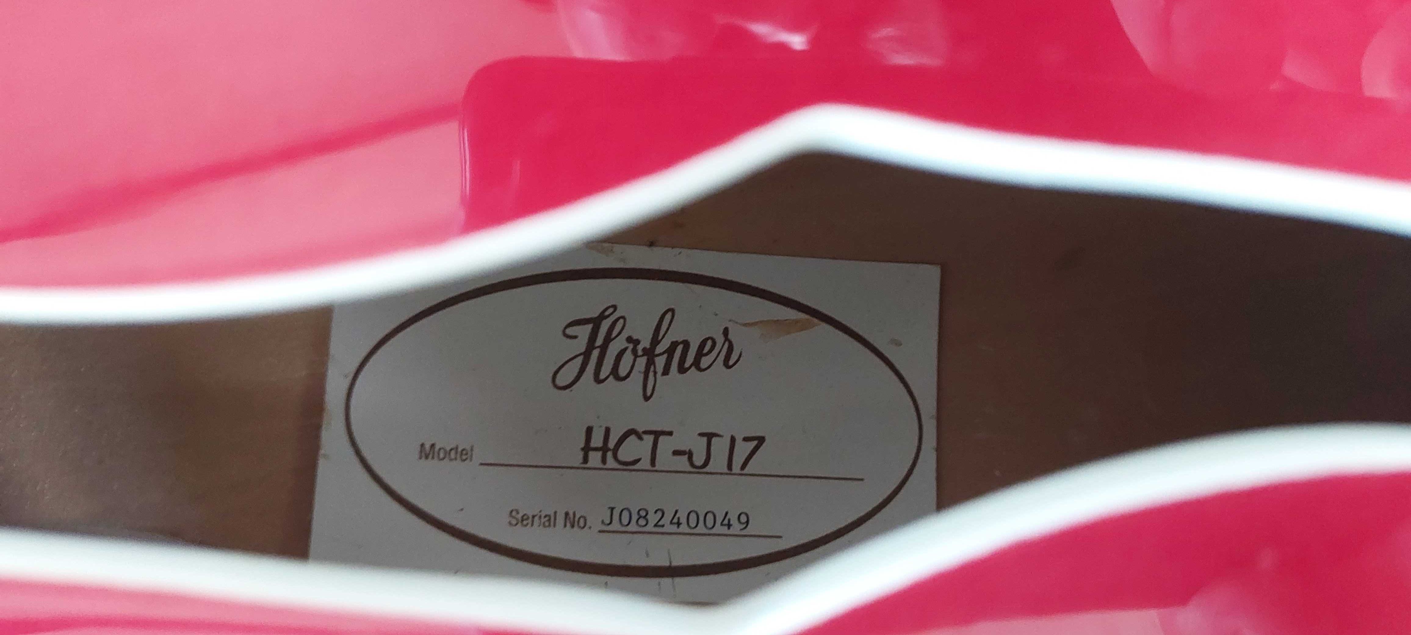 HOFNER J17 gitara elektryczna, hollow body, archtop, jazz