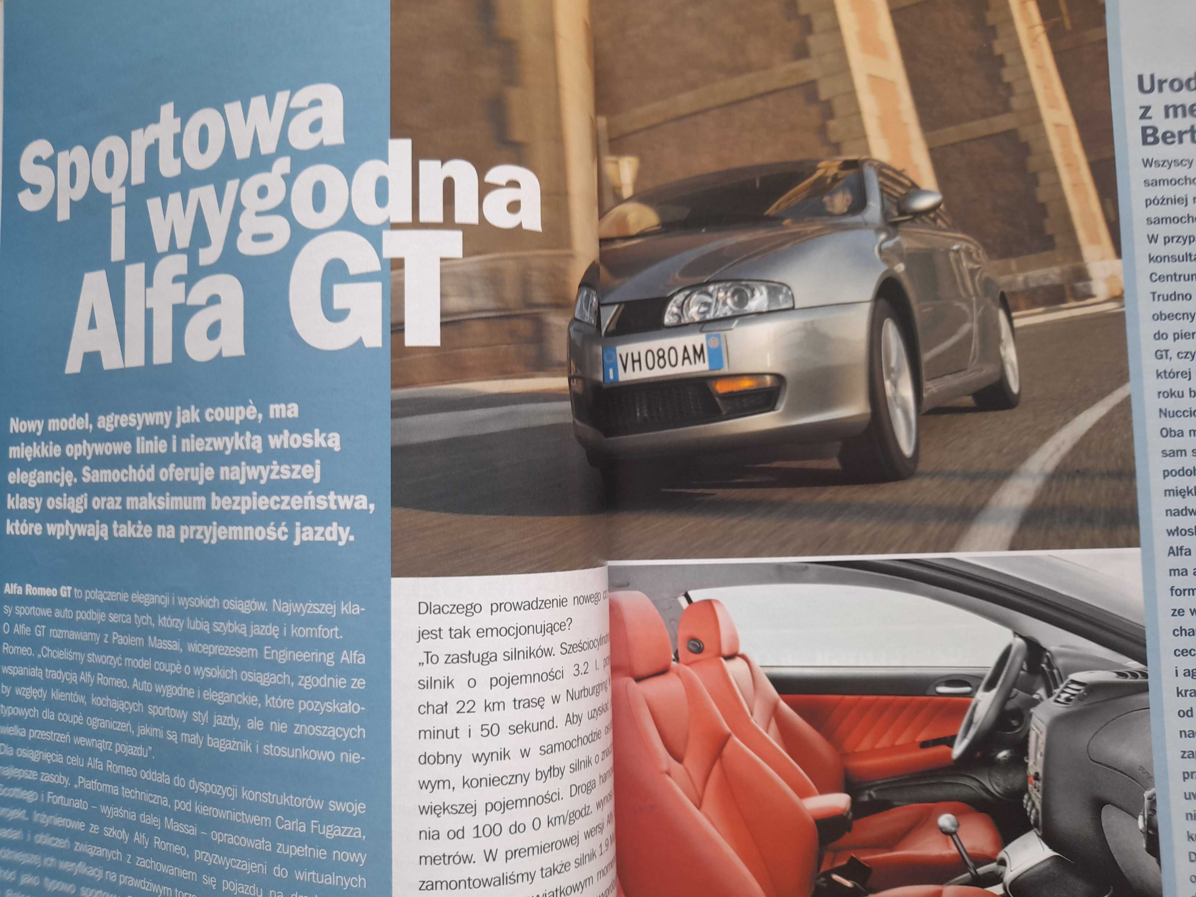 FIAT wokół nas, miesięcznik Grupy Fiat, Lancia, Alfa GT i in. rok 2004