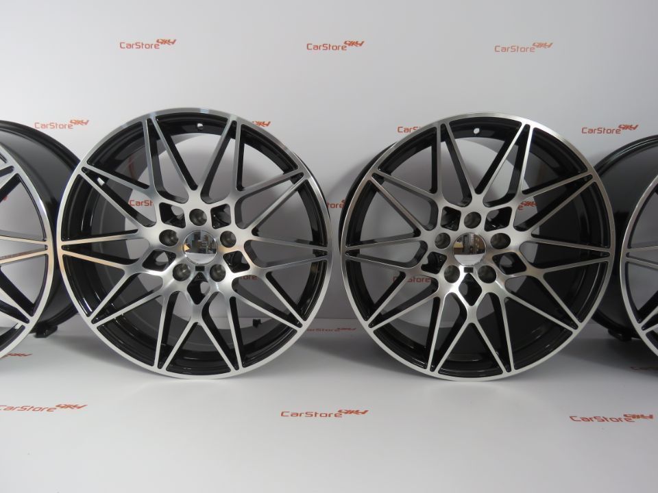 Jantes Look Bmw M4 GTS 18 x 8.5 et35 + 9.5 et 40 5x120 Pretas + Polida