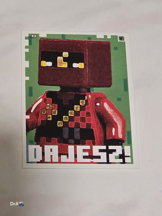 Nowa karta kolekcjonerska Minecraft lego