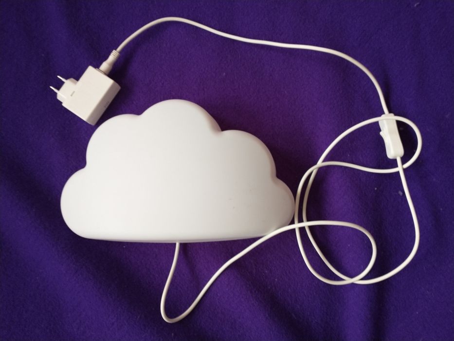 Kinkiet, lampka ścienna LED, chmurka biała Ikea Upplyst