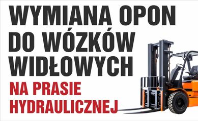 Montaż opon pełnych na prasie hydraulicznej