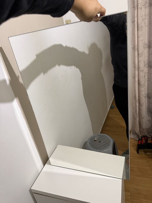 Espelho de Parede Aço Inoxidável 80 cm