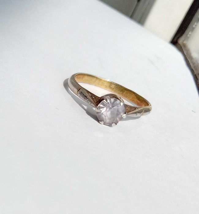 Вінтажне Кольцо колечко з Аметистом Срібло Зірочка 875 проба СССР