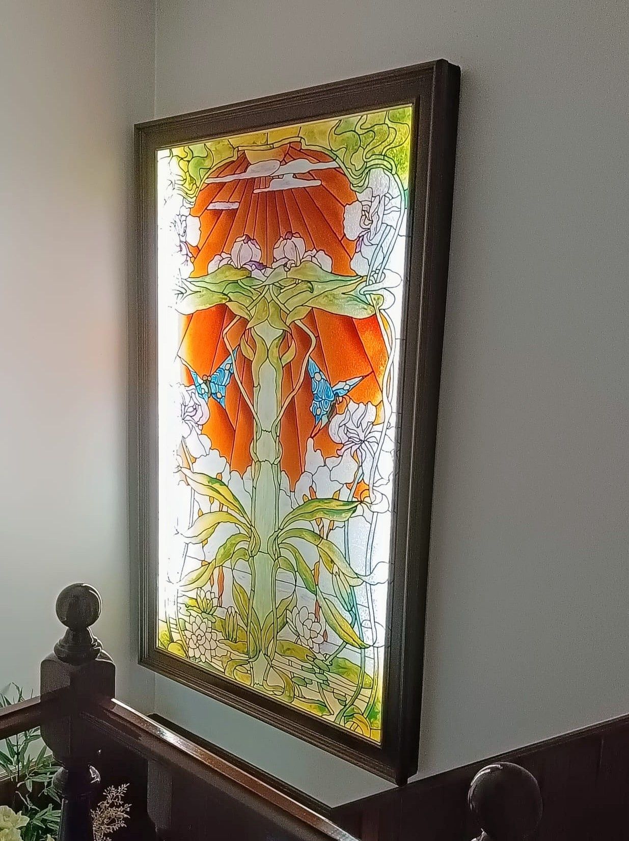 Vitral com iluminação