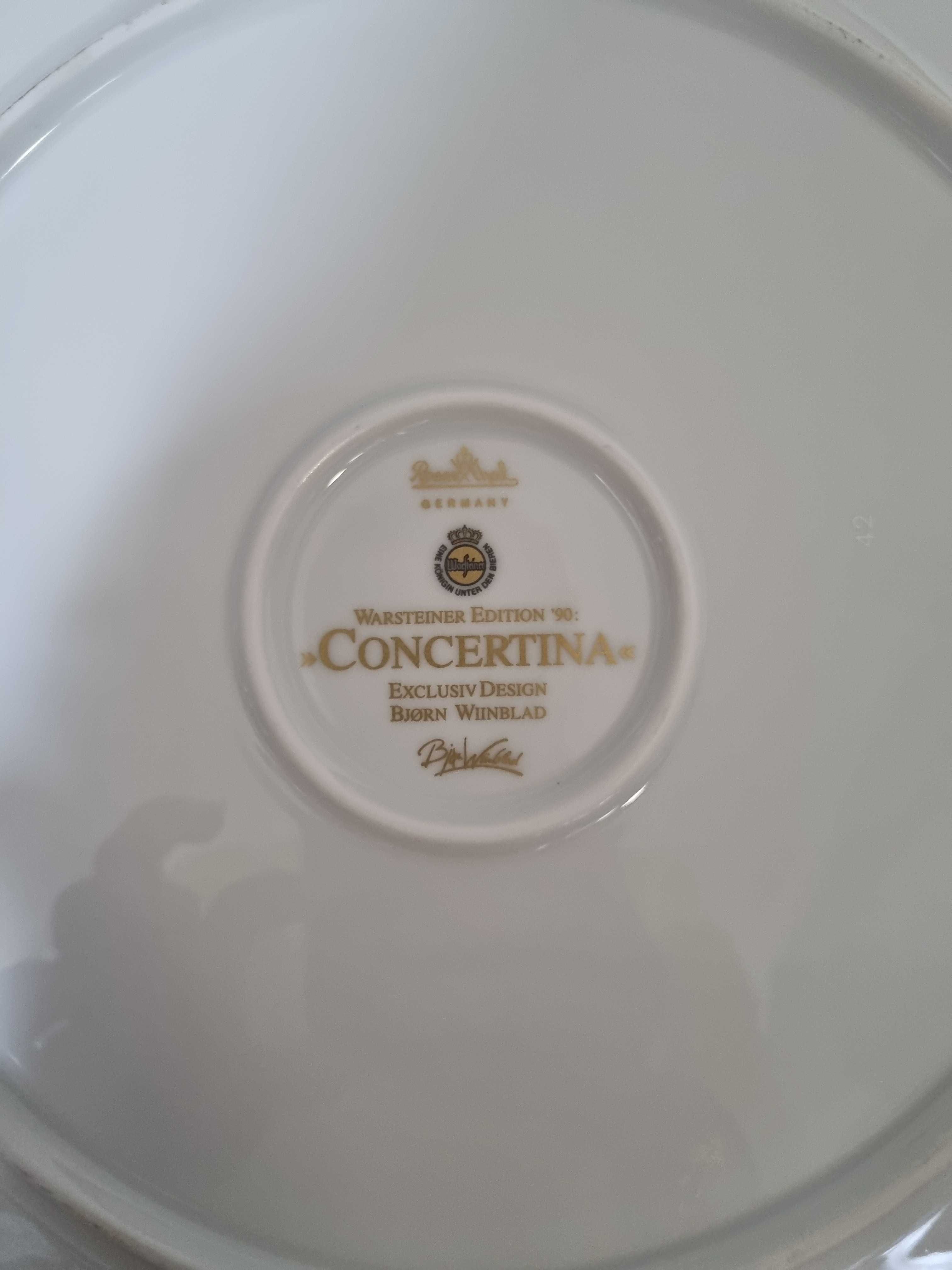 Duży Kolekcjonerski Talerz Rosenthal W. Bjorn Warsteiner Concertina