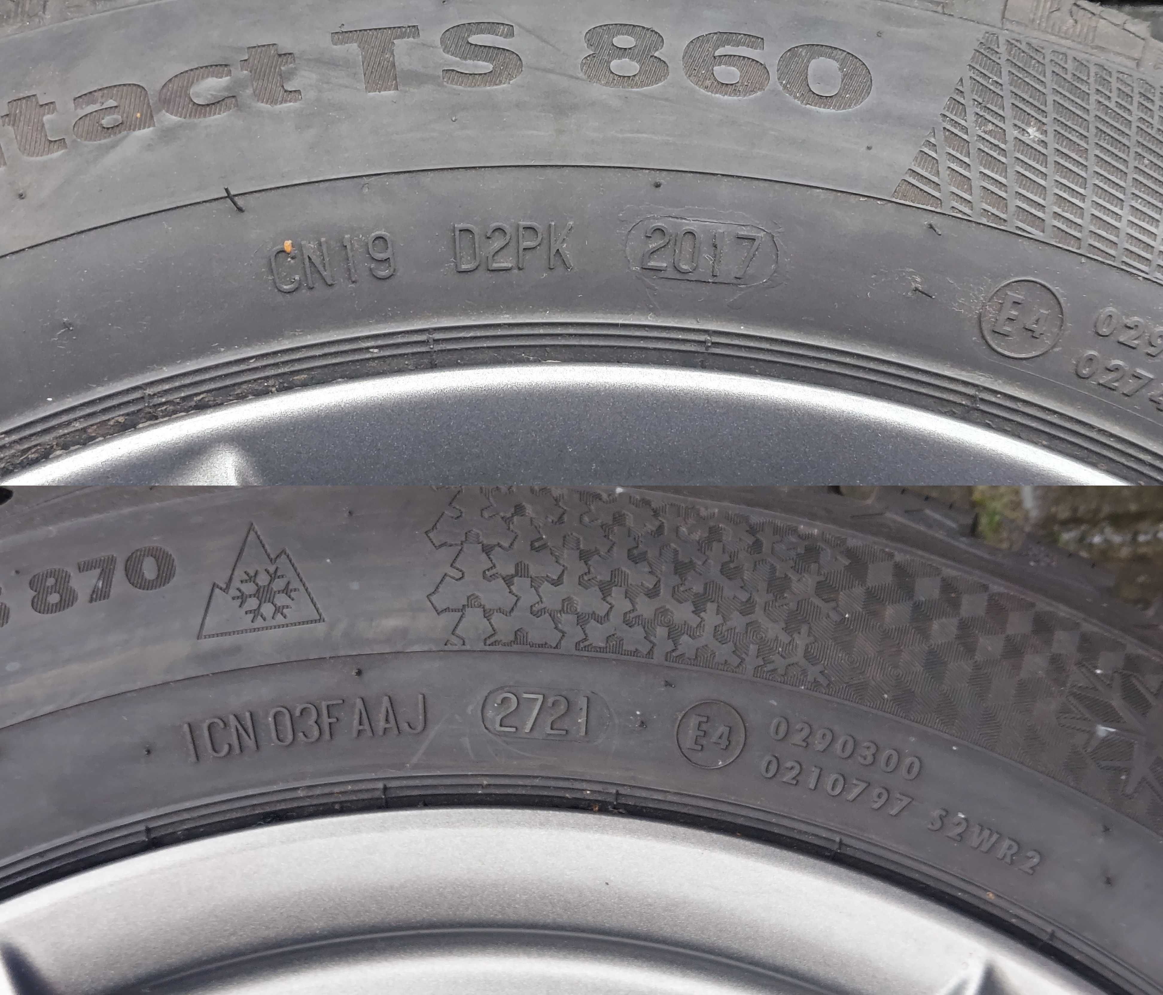 koła alu DEZENT OPEL 5x110, 6,5x16 , ET 40+opony CONTINENTAL 195/55/16