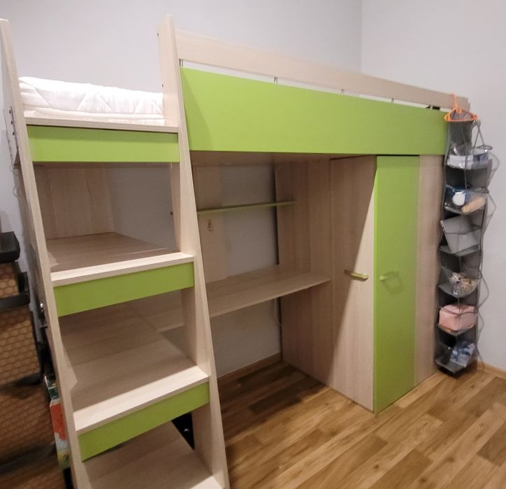 Antresola dąb sonoma / jasna zieleń do własnego demontażu