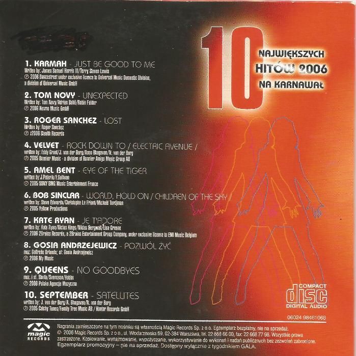 płyta CD Hity przeboje karnawał 2006 składanka