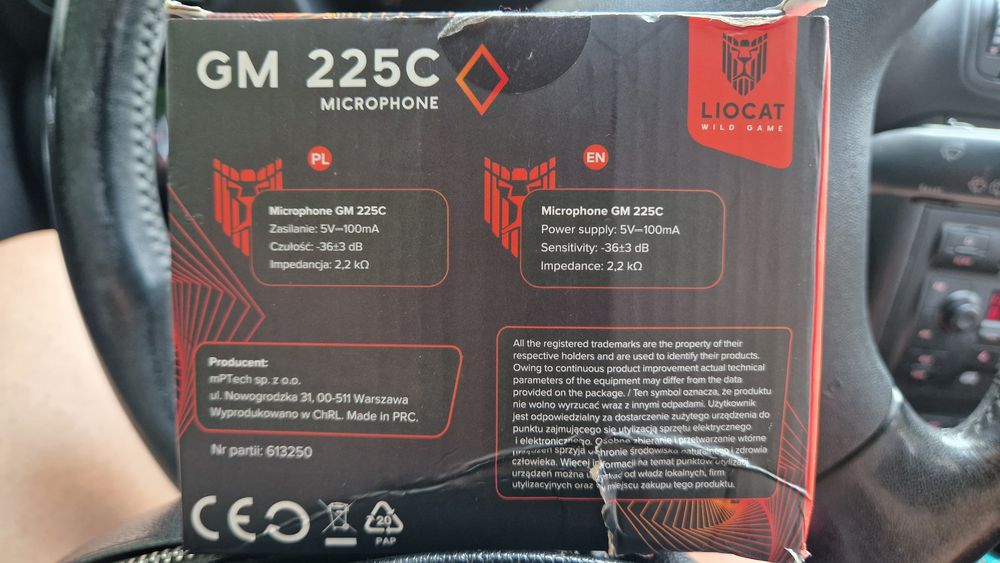 Mikrofon na wejście USB