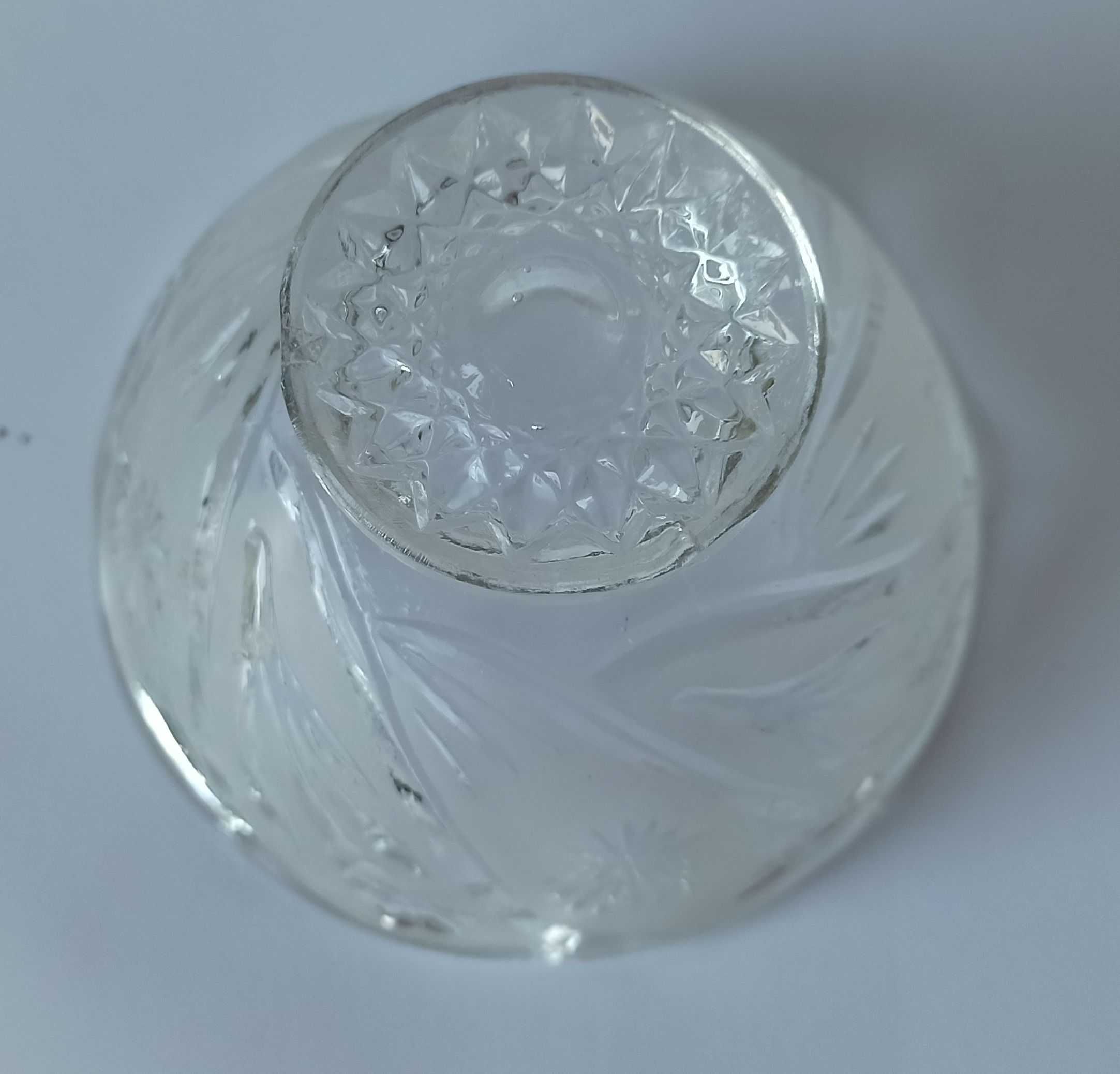 cukiernica miseczka pucharek kryształ z czasów PRL 9,8 cm