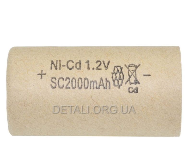 Банка Ni-CD 2000 mAh 1.2V для аккумулятора шуруповерта