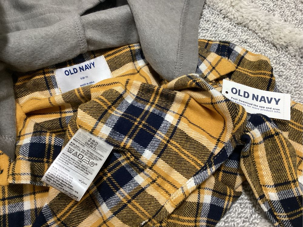 Фланелева рубашка OldNavy, S (6-7Y) на зріст 116-120см