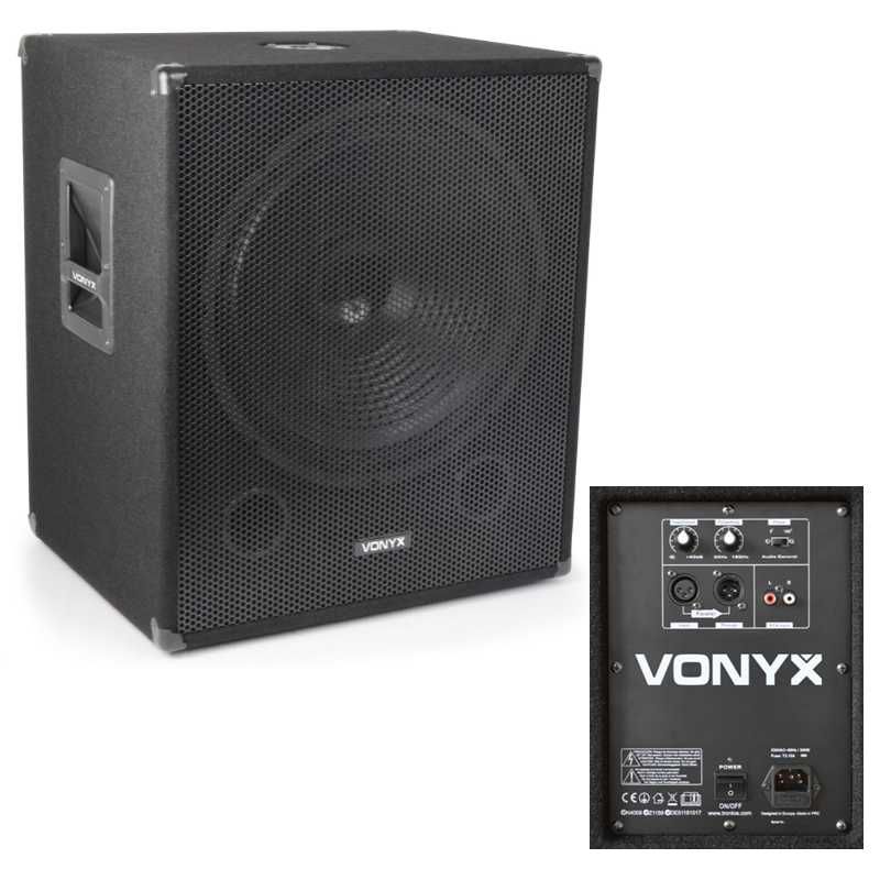 Grave Subwoofer Amplificado 18" 1000W - VONYX