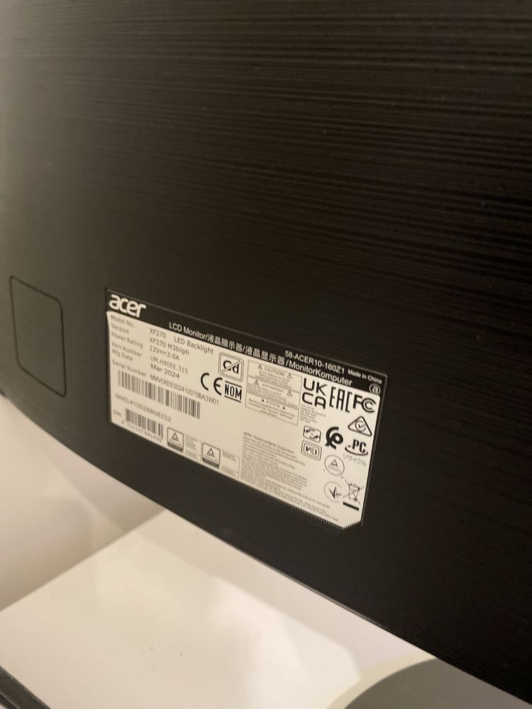 Монітор acer nitro 180 гц