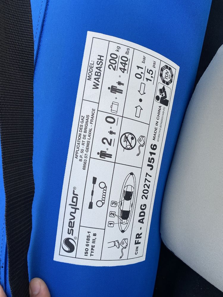 Canoa Kayak Sevylor Wabash p/ 2 pessoas