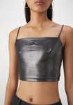 Top błyszczący krótki Calvin Klein XS