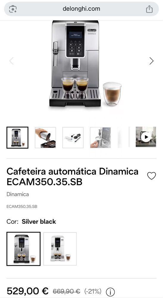 Máquina de café Delonghi - Dinâmica