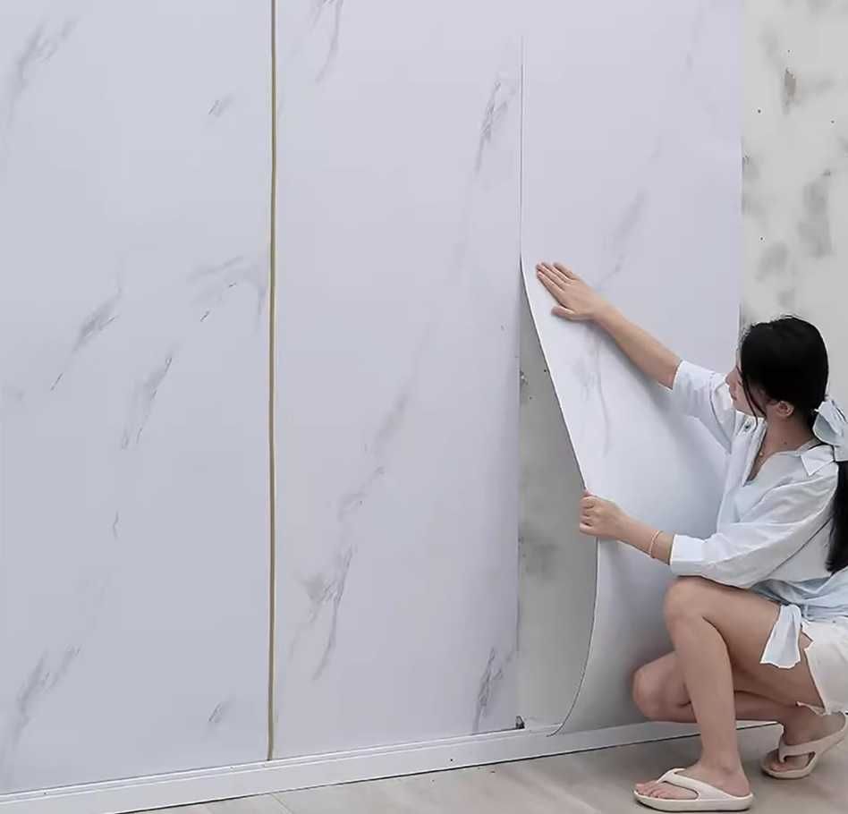 PANEL SAMOPRZYLEPNY W ROLCE Marmur na Ścianę 300cmx120cm 4 wzory!