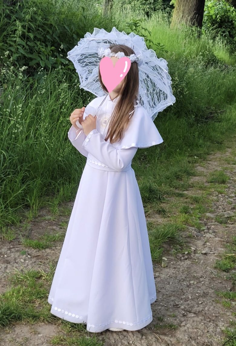 Sukienka komunijna wraz z dodatkami