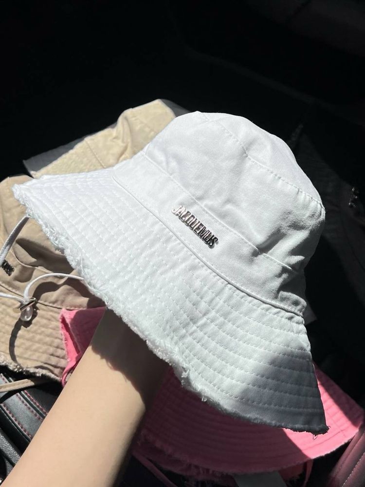 Біла/чорна/коричнева/леопрдова жіноча панама Jacquemus