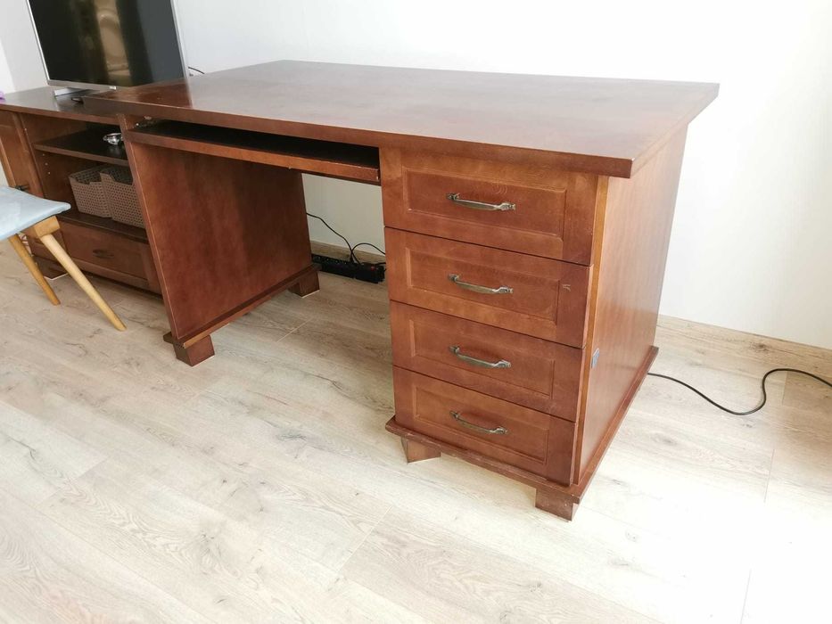 Biurko drewniane 70 / 130 rustykalne