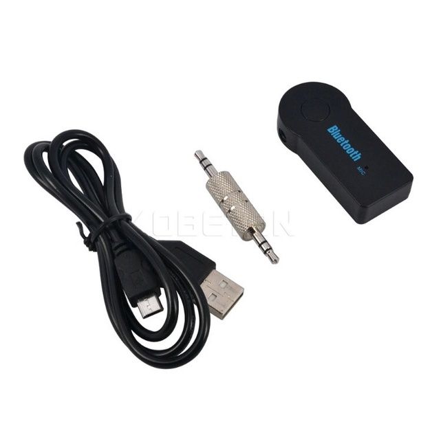 Адаптер Bluetooth AUX з акумулятором Чорний