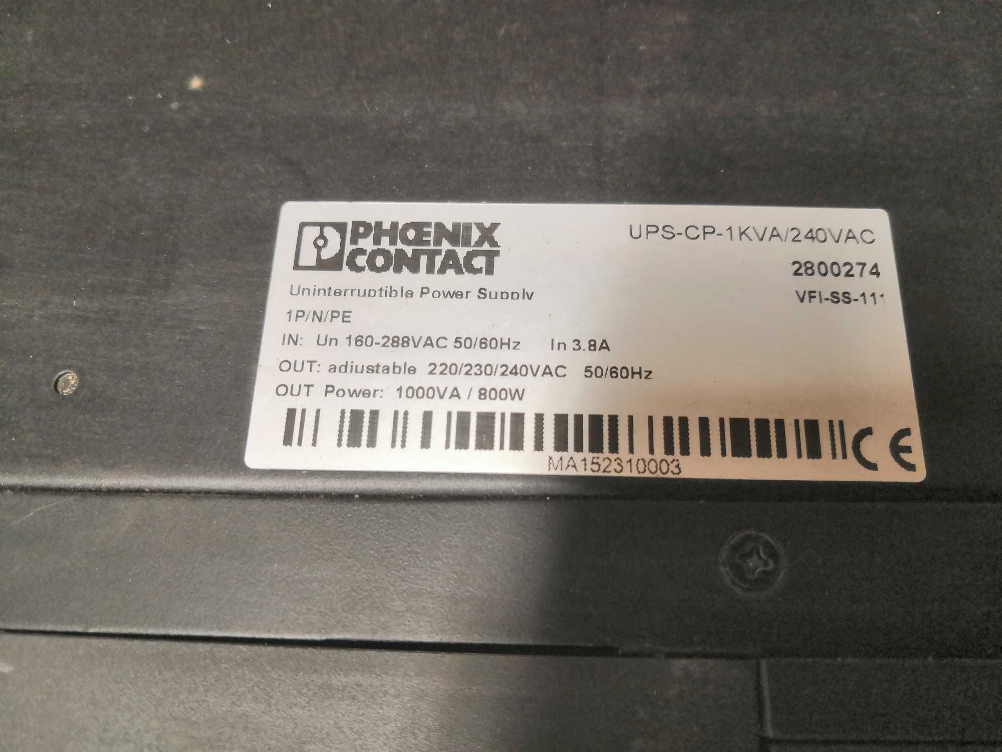 UPS Phoenix Contact UPS-CP-1KVA/240AC  + dodatkowe moduły