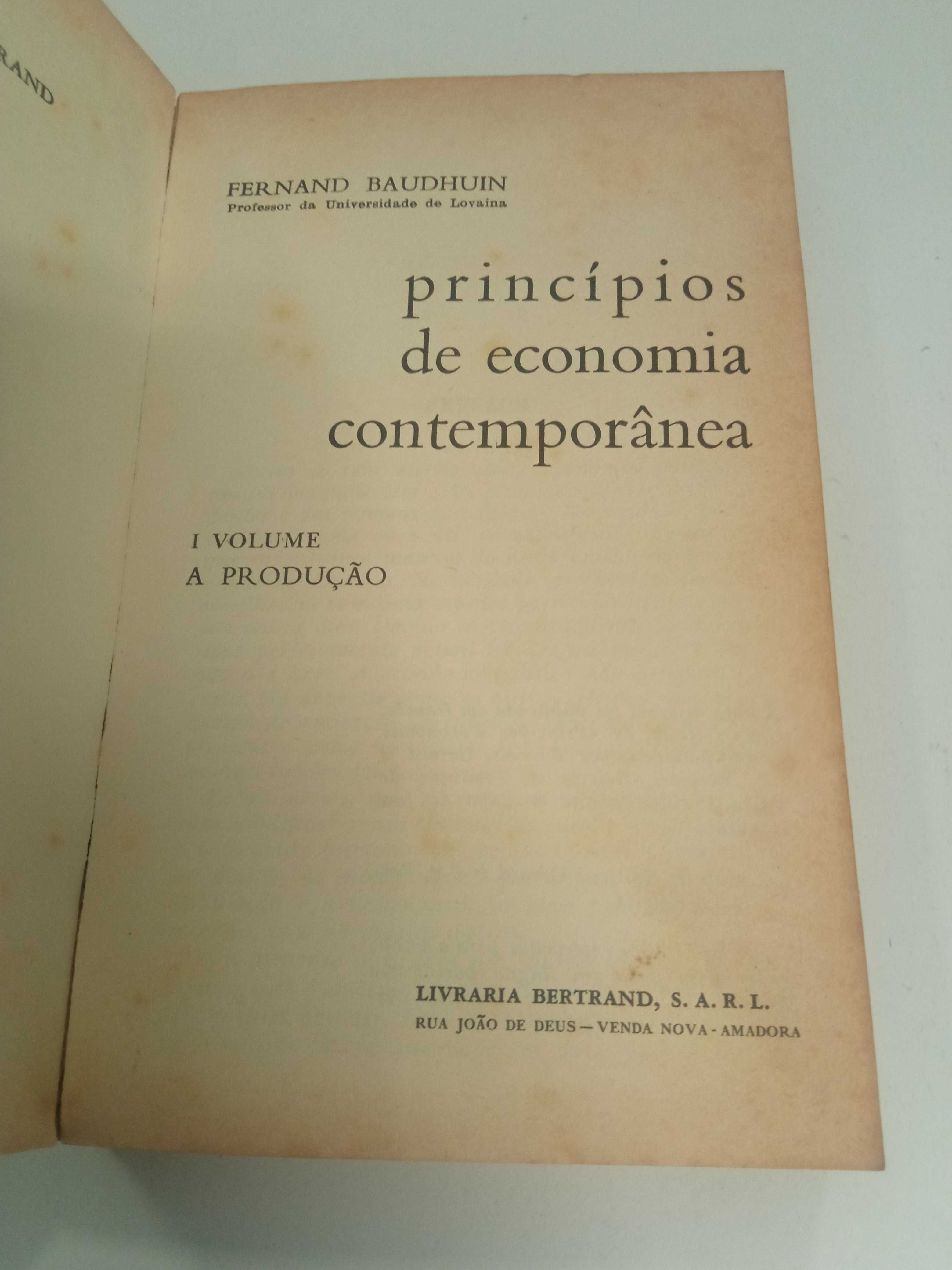 Princípios de economia contemporânea, Fernand Baudhuin