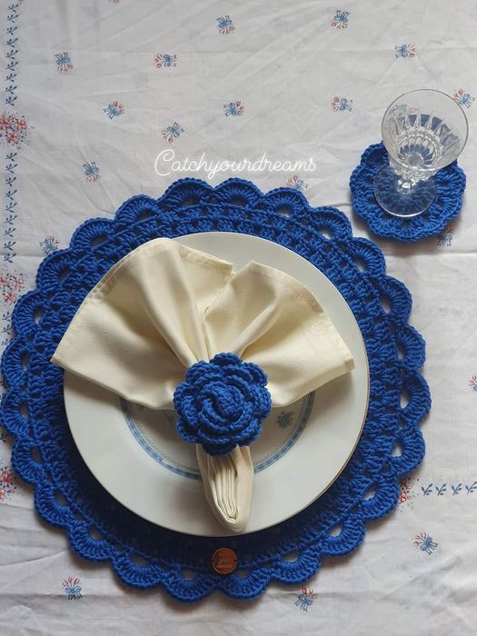 Jogo americano crochet / sousplat