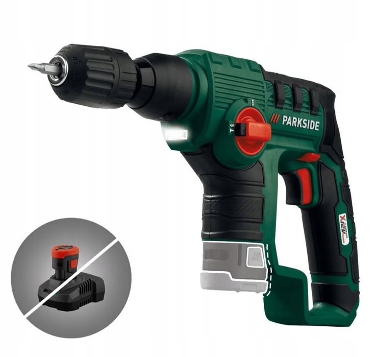 Młotowiertarka akumulatorowa Parkside PBHA 12