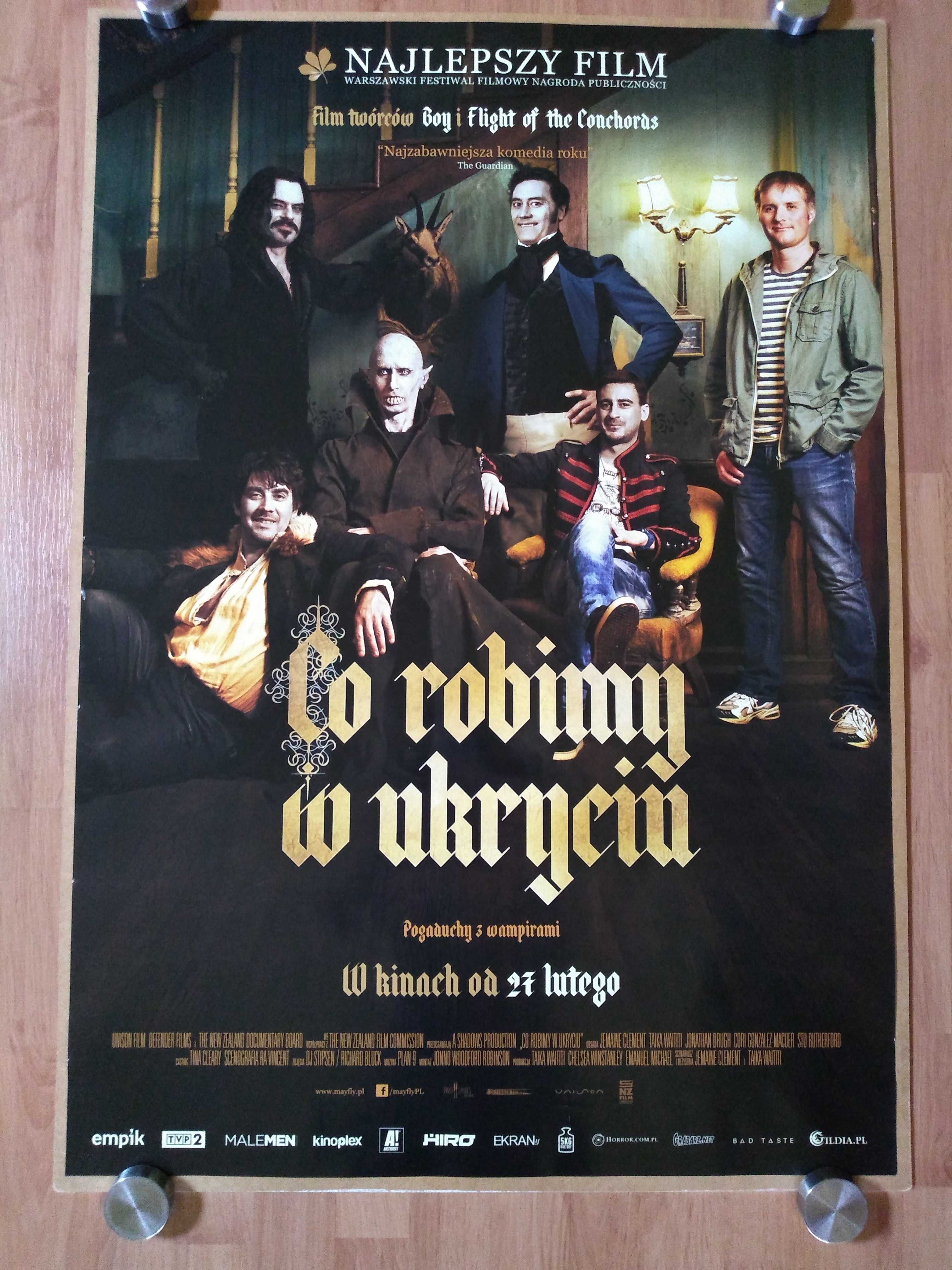 Plakat filmowy CO ROBIMY W UKRYCIU/Oryginał z 2015 roku.