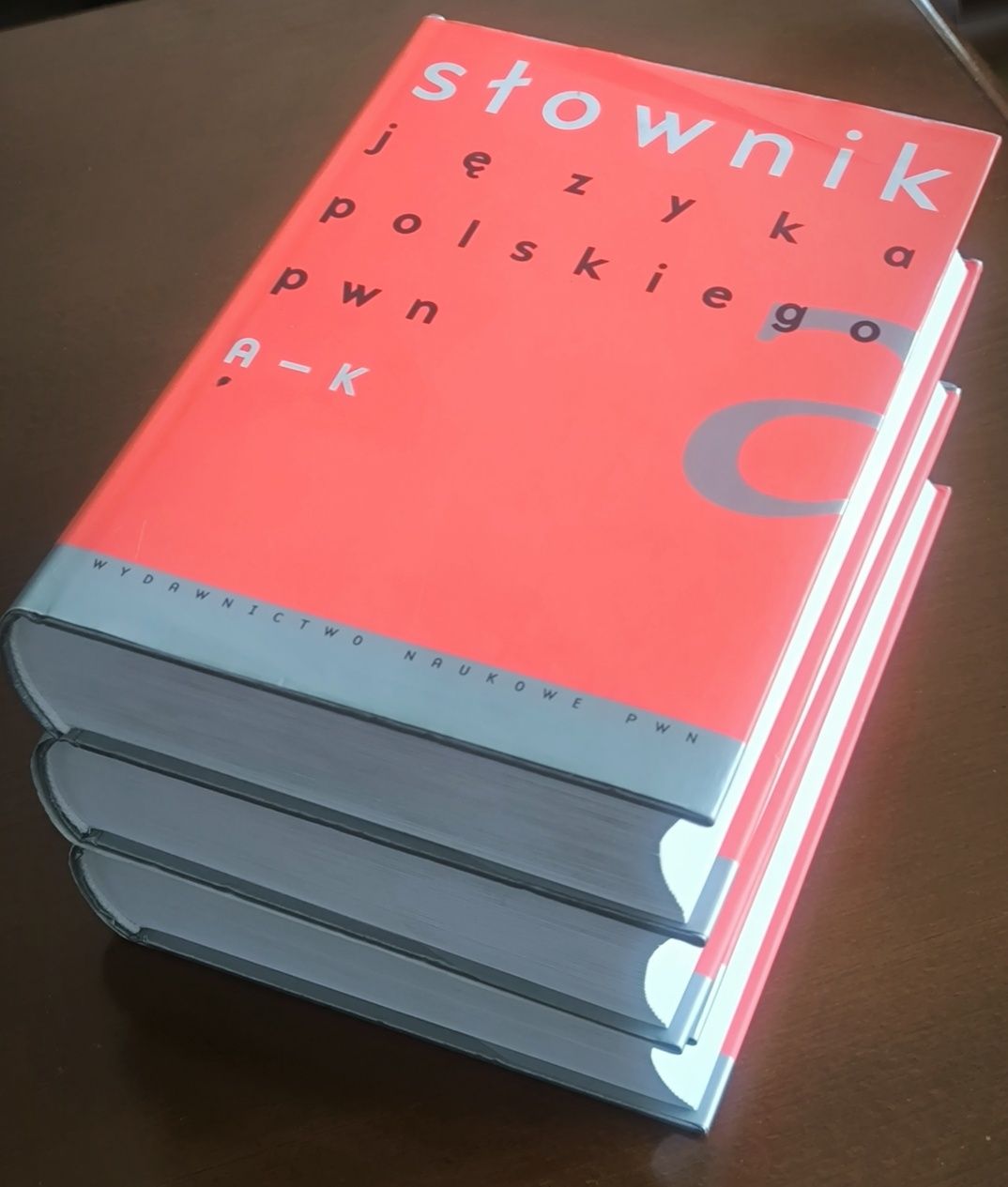 Słownik języka polskiego PWN 3 tomy jak nowy z okładkami