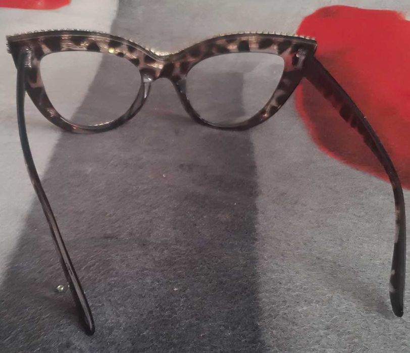 Okulary kocie kolor panterka