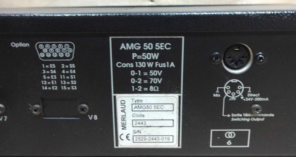 Wzmacniacz do radiowęzła AMG 5EC Merlaud