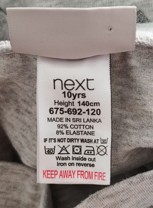 Legginsy dziewczęce next w serca