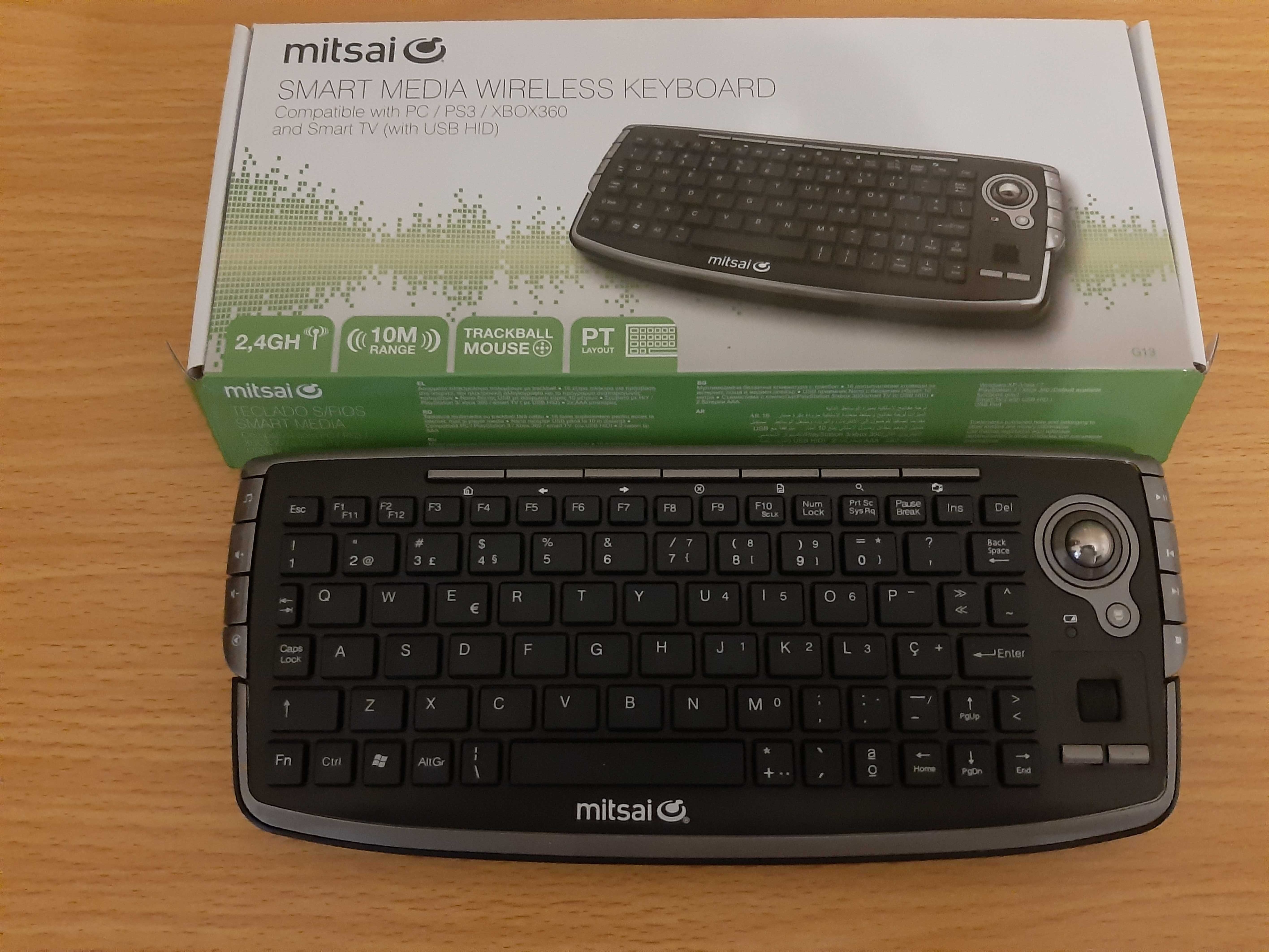 Teclado (mini) MITSAI Trackbal Wireless