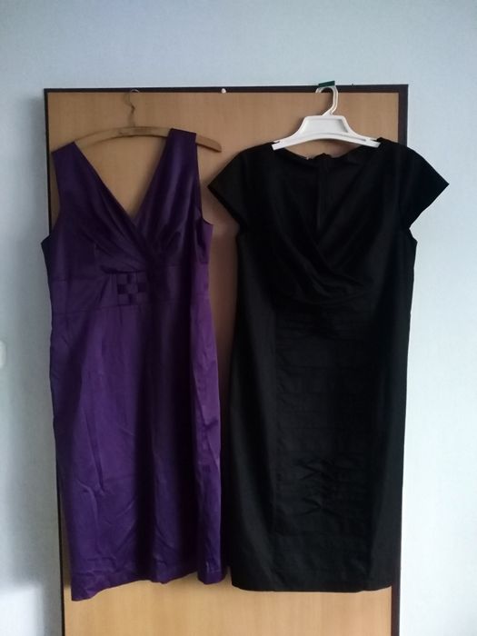 Sukienka suknia fioletowa rozmiar 46 na wesele wizytowa, elegancka