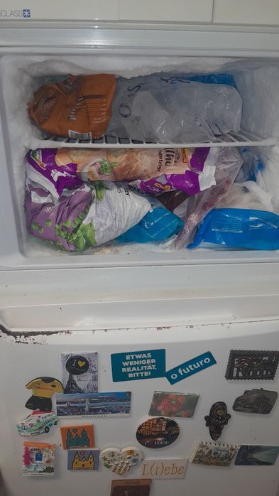 Frigorífico a funcionar