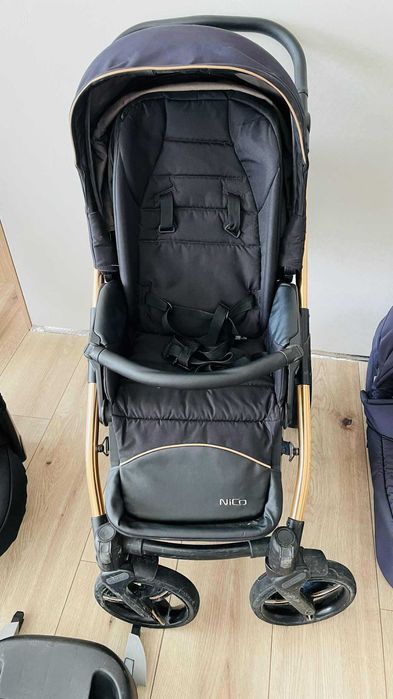 Wózek Bebetto Nico Estilo + fotelik z bazą do auta