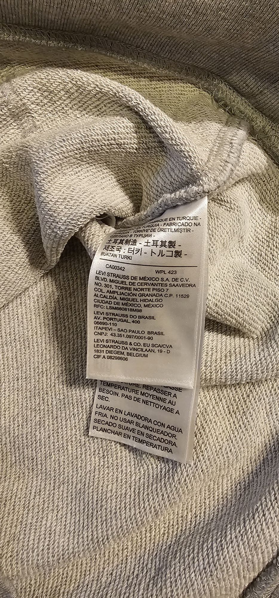 LEVIS bluza męska z kapturem rozmiar M/L wymiary na zdjęciach