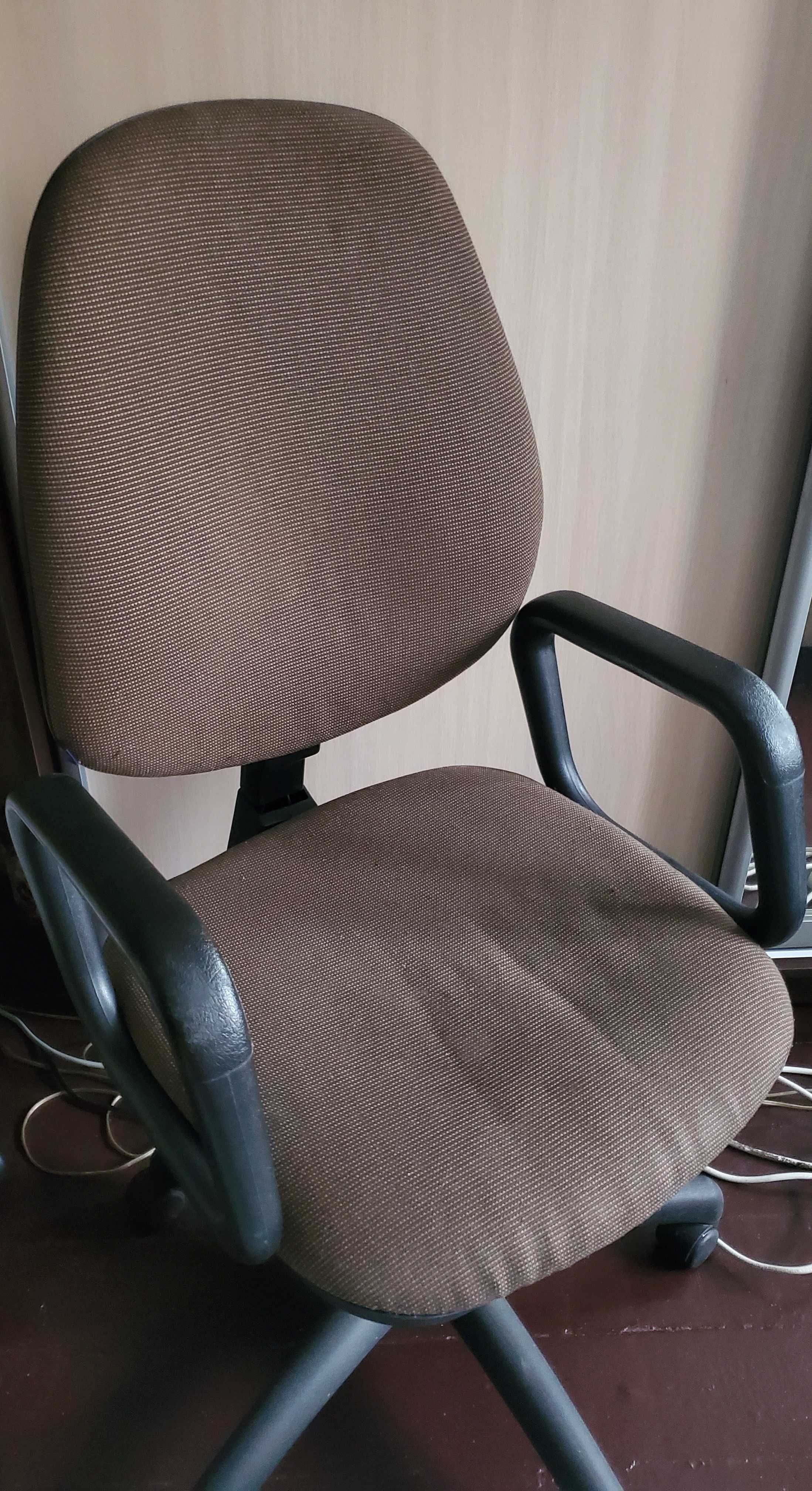 кресло компьютерное офис крісло стул стілець ткань коричн nowy style