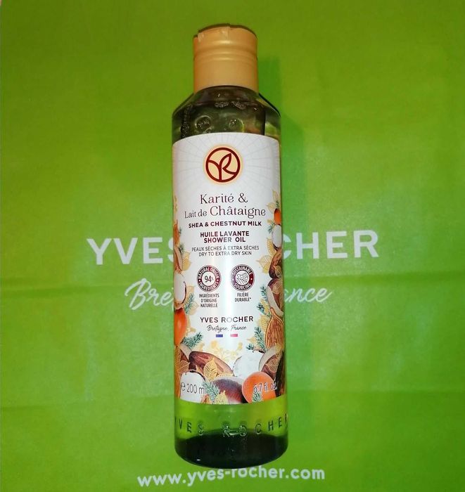 Масло для душа 200мл Карите Каштановое молочко Yves Rocher Ив Роше